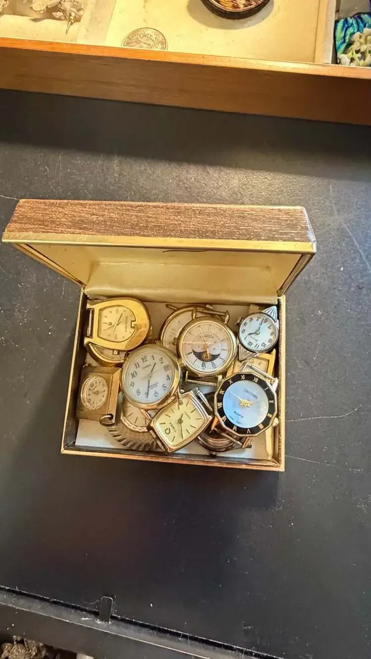 Vintage Watch Heads Lot (12 )  (As-Is / Repair / Craft)